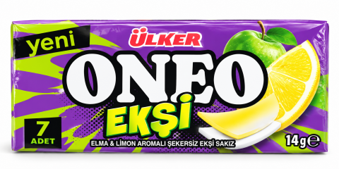 ÜLKER S.ONEO SLIMS EKŞİ ELMA&LİMON SAKIZ 14GR 16416-05 1*27