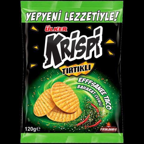 ÜLKER B.KR.KRİSPİ TIRTIK BAHARATLI  120G 873-10  1*14