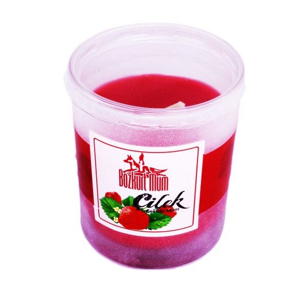 MUM BOZKURT B.ÇİLEK KOKULU BARDAK 110G 1*12
