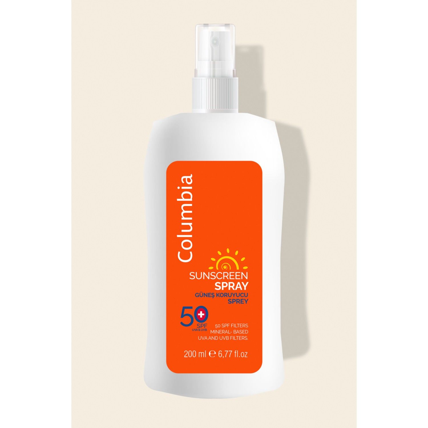 COLUMBİA 200ML SPREY 50+ GÜNEŞ KORUYUCU 1*24