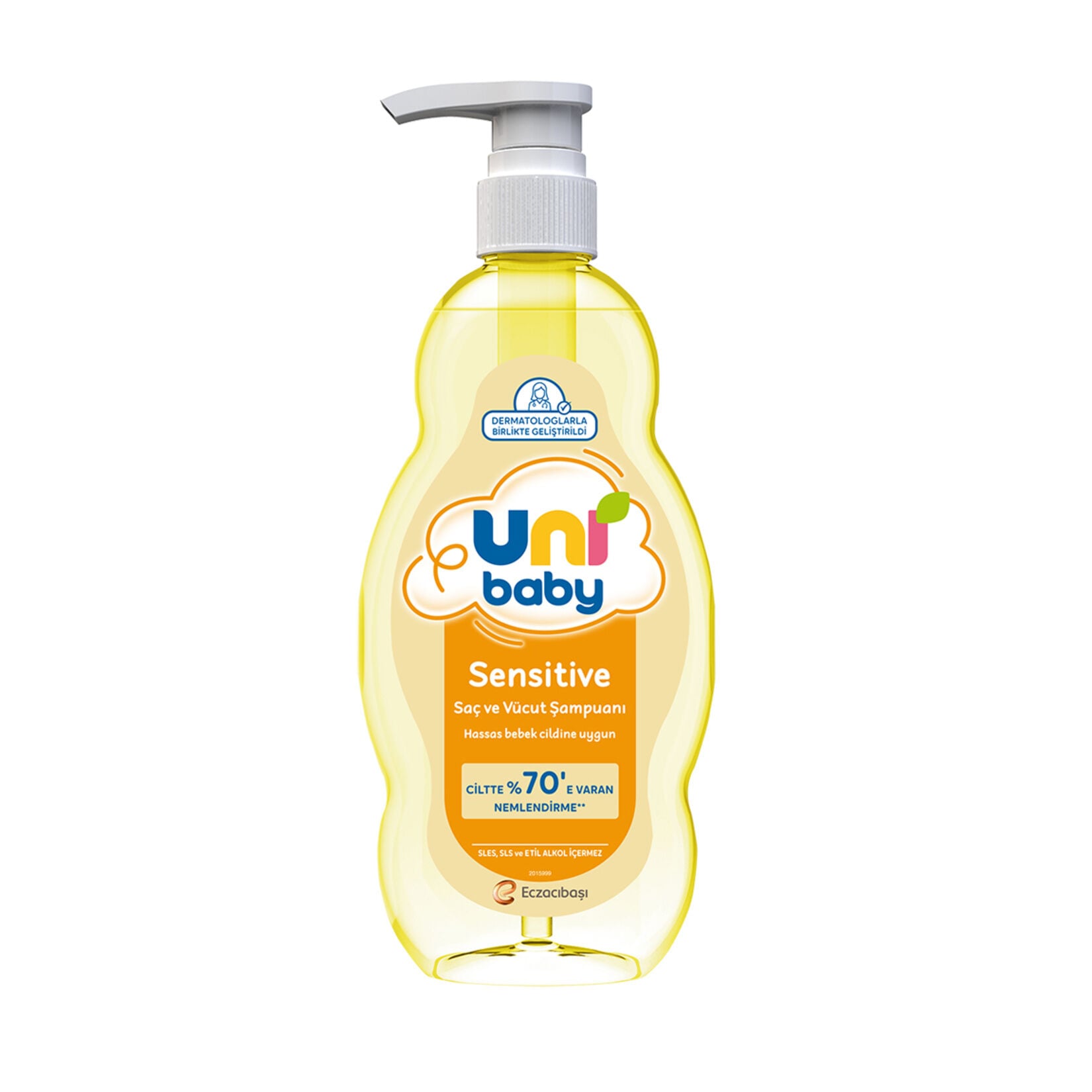 UNİ B.ŞAM.500ML SAÇ VE VÜCUT SENSITIVE POMPALI 1*12