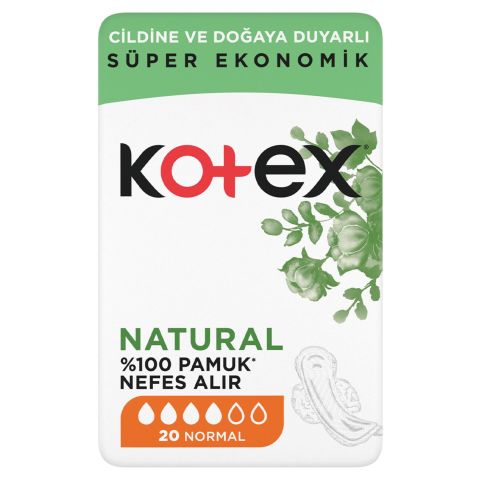 KOTEX SÜPER EKO NATURAL NORMAL 20'Lİ 1*12