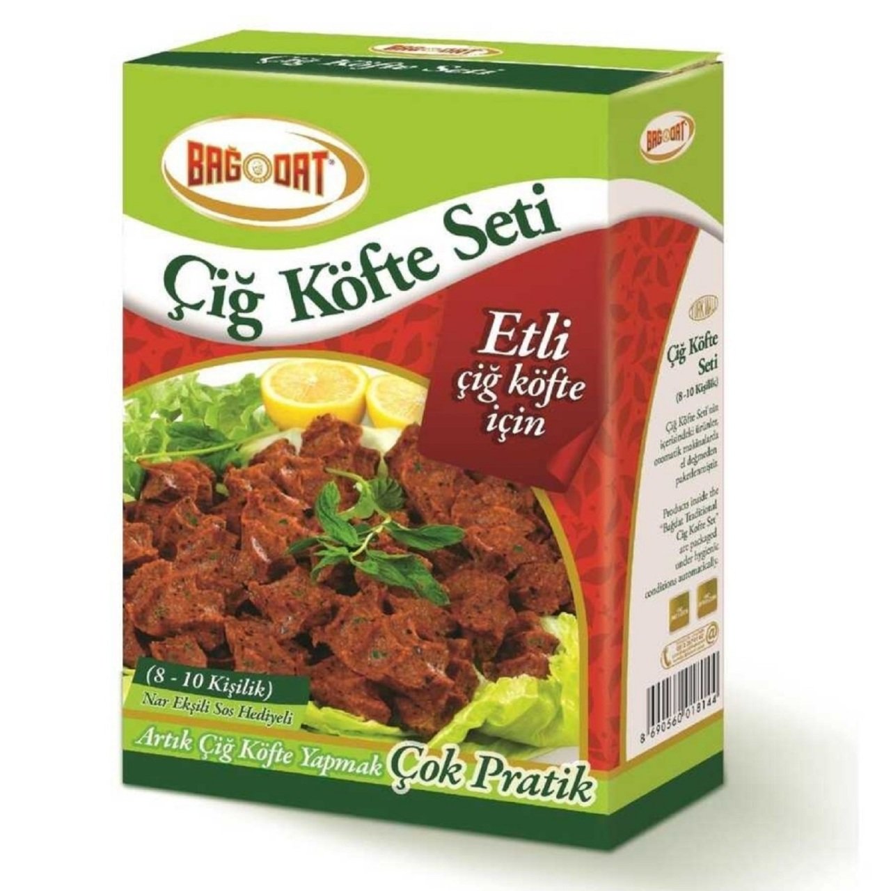 BAĞDAT .ÇİĞKÖFTE SETİ ETLİ 611GR 1*8