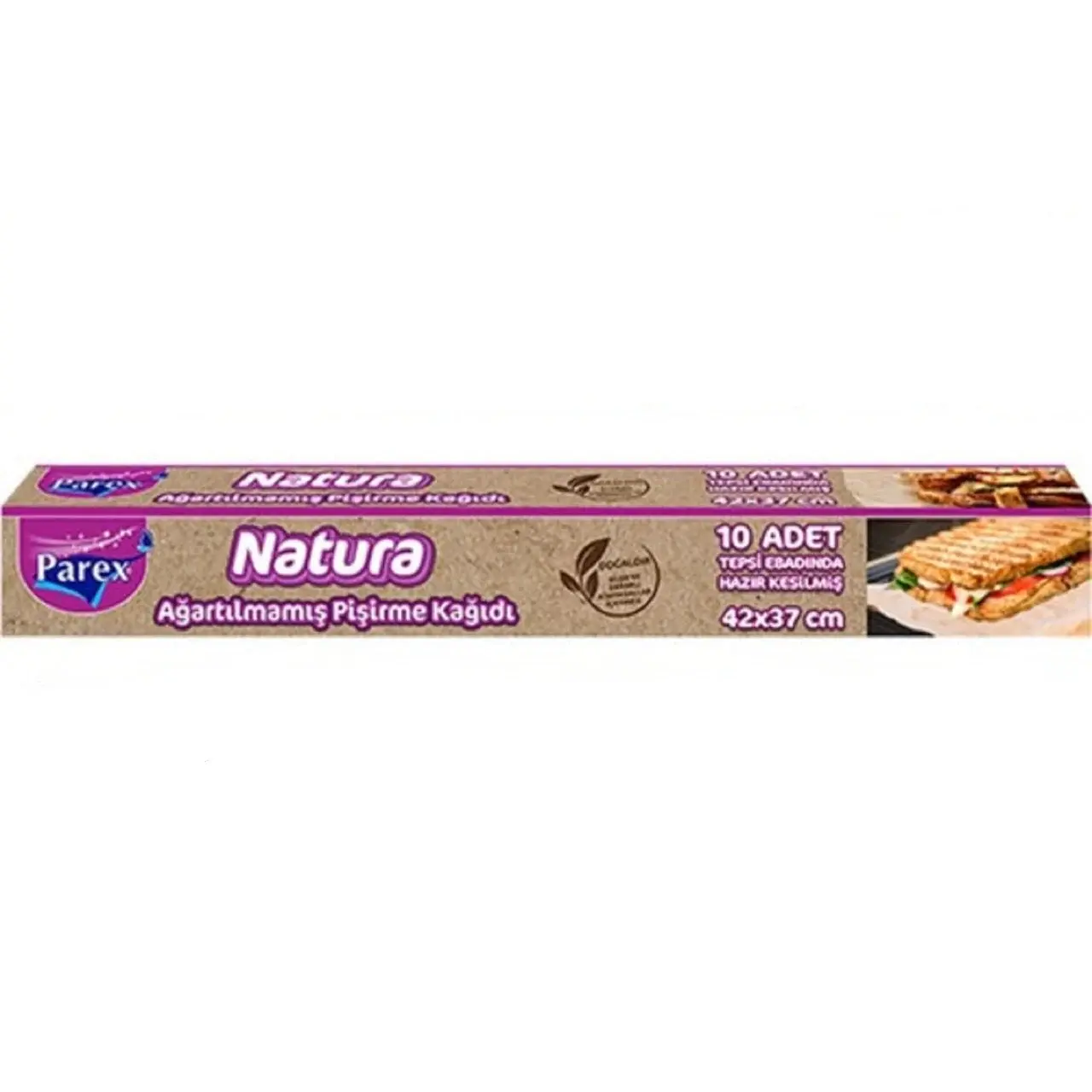 PAREX PİŞİRME KAĞIDI 10LU KES.NATURA AĞARTILMAMIŞ 42*37CM 1*24