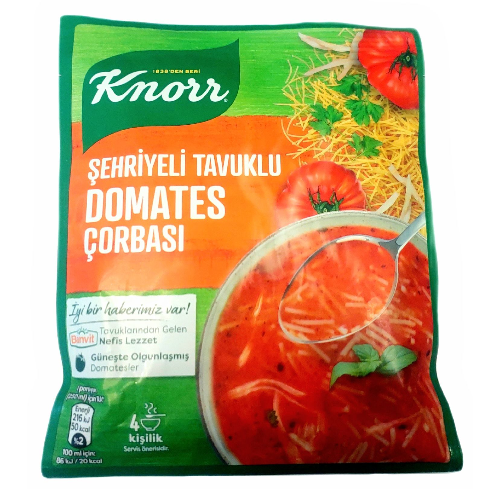 KNORR Ç.KL.ŞEH.TAV.DOMATES ÇORBASI 76G 1*12*12