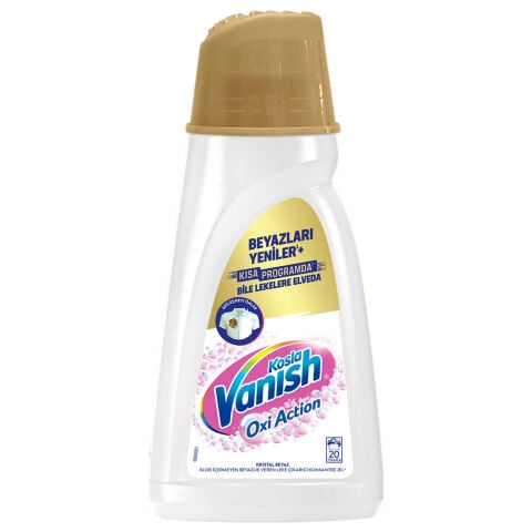 KOSLA LEKE ÇIKARICI KONS.JEL 1L VANISH OXI KRİSTAL BEYAZ 20YIKAMA 1*12