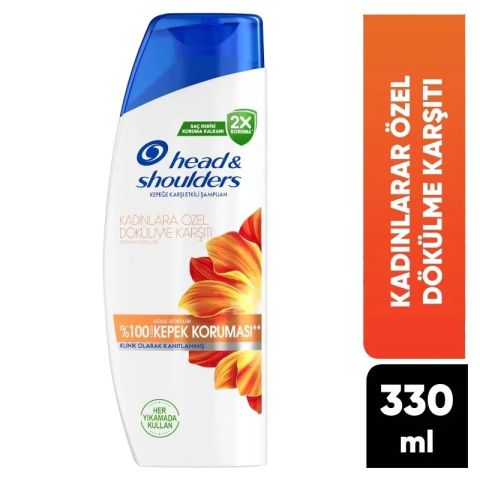 HEAD ŞAMPUAN 330ML KADINLARA ÖZEL DÖKÜLME KARŞITI %100 KEPEK KORUMASI1*6