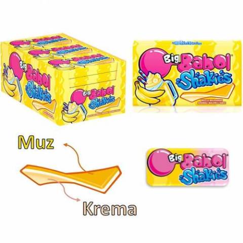 BİGBABOL CÜZDAN MUZLU MILKSHAKE AROMALI 1*18