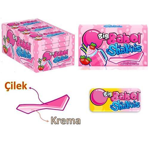 BİGBABOL CÜZDAN ÇİLEKLİ MILKSHAKE AROMALI 1*18