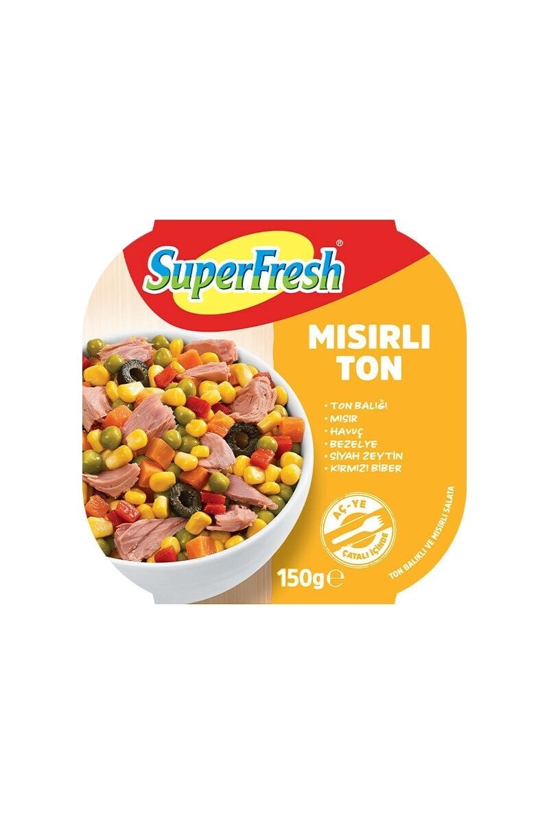 SÜPERFRESH TON 150GR MISIRLI SALATA 1*6