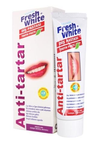 FRESH WHİTE DİŞ PASTASI ANTİ TARTAR 90G 1*12