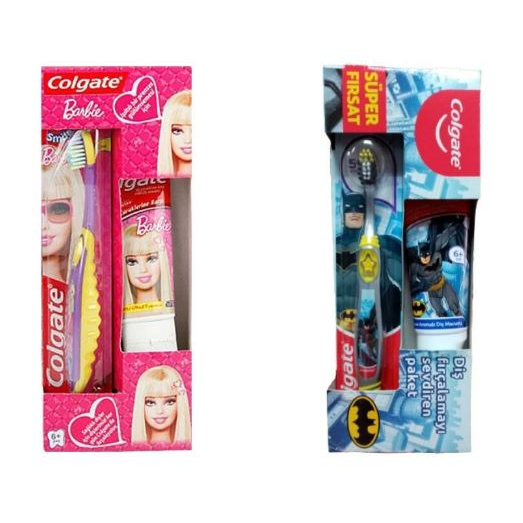 COLGATE M.ÇOCUK 75ML+FIRÇA BATMAN- BARBIE 6+ 1*12