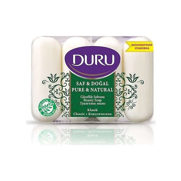 DURU SABUN 4*70GR SAF&DOĞAL KLASİK 280GR 1*24