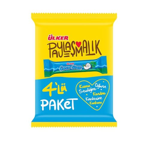 ÜLKER C.COCO STAR 4'LÜ 100GR 272-05 1*24