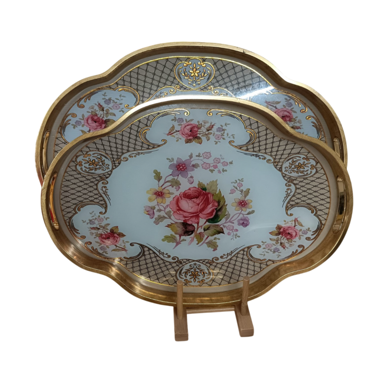 AROW TEPSİ 2'Lİ ELİPS ALTIN YALD. DESENLİ TR-6796 1*4