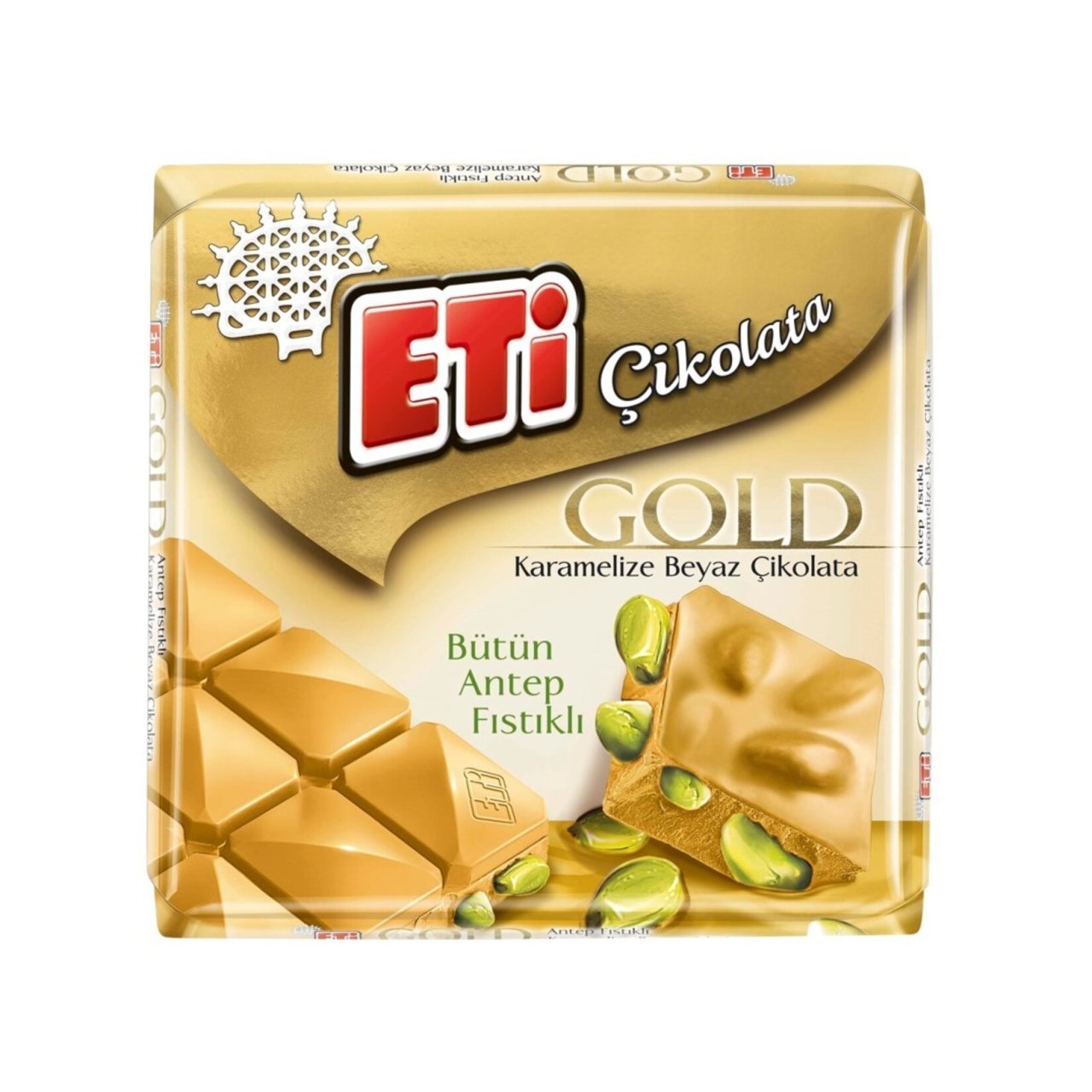 ETİ C.KARE 60GR GOLD BEYAZ ANTEP FISTIKLI 1163 1*10*12