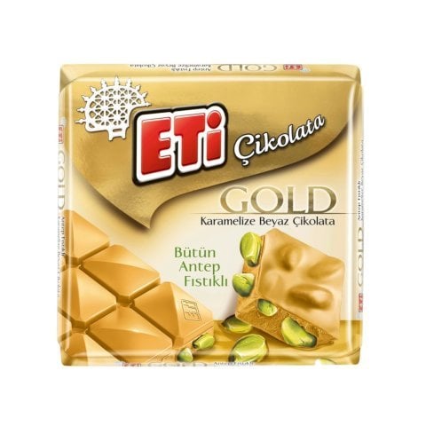 ETİ C.KARE 60GR GOLD BEYAZ ANTEP FISTIKLI 1163 1*10*12