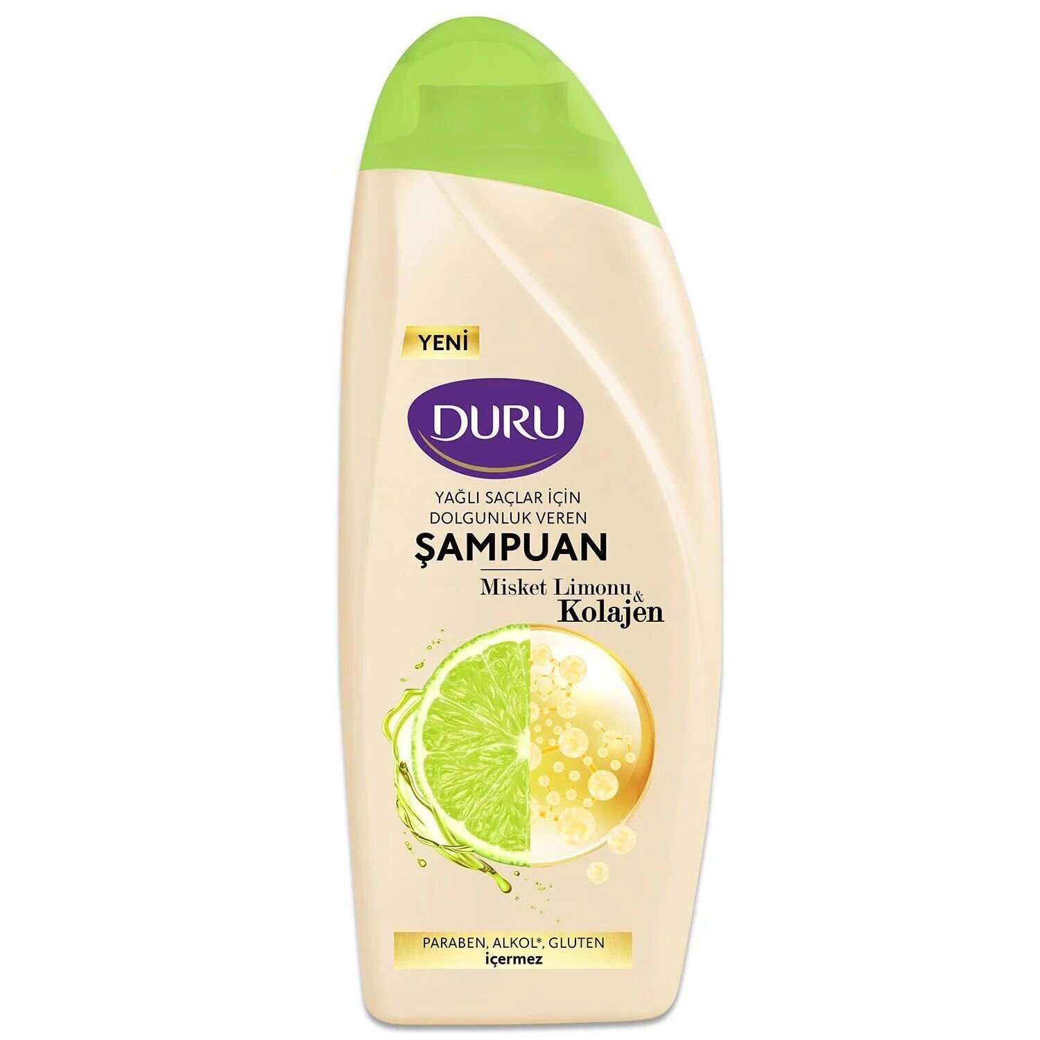 DURU ŞAMPUAN 500ML MİSKET LİMONU &KOLAJEN YAĞLI SAÇ 1*12