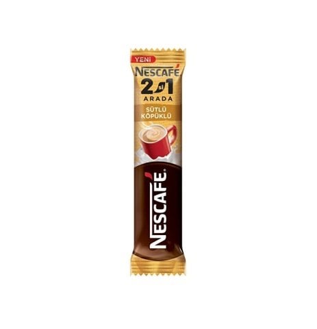 NESCAFE T.2İN1 SÜTLÜ KÖPÜKLÜ ŞEKERSİZ  STİCK 1*48*12