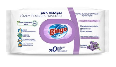 BİNGO YÜZEY TEM.HAVL.LAVANTA 96'LI 1*12
