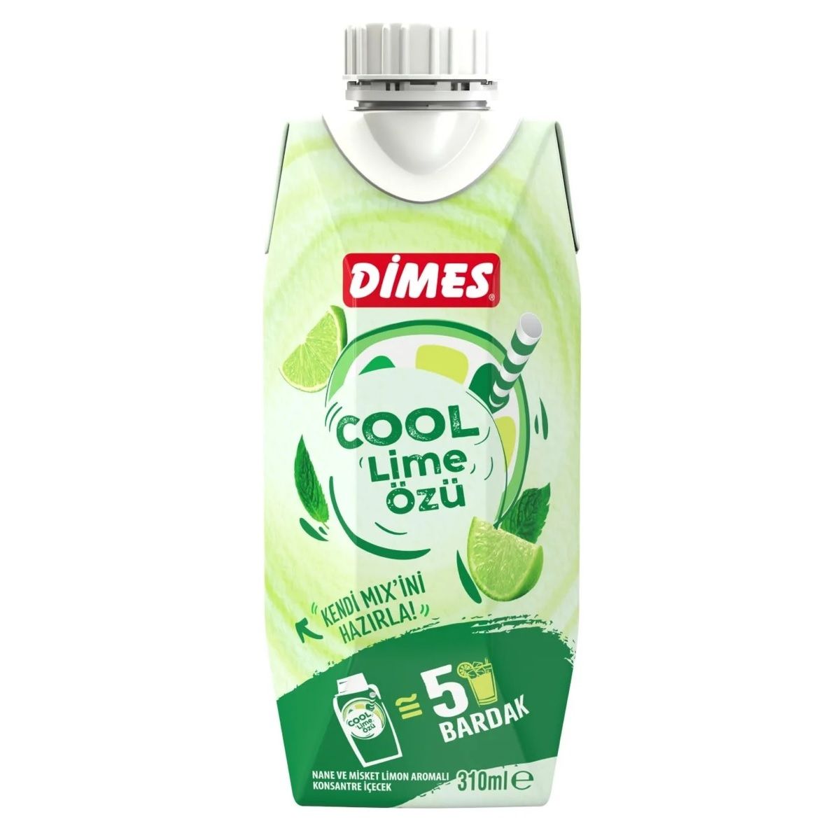 DİMES COOL 310ML LİME NANE VE MİSKET LİMON 1*12