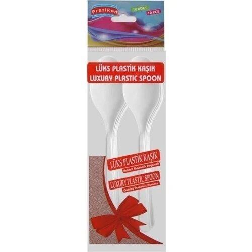 PRATİKON 10'LU KAŞIK PLASTİK LÜKS PR1157 1*50