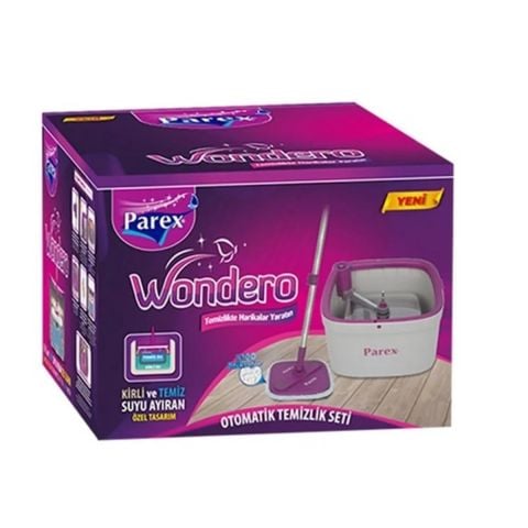 PAREX TEMİZLİK SETİ.OTOMATİK WONDERO SIKMALI MOP 1*1