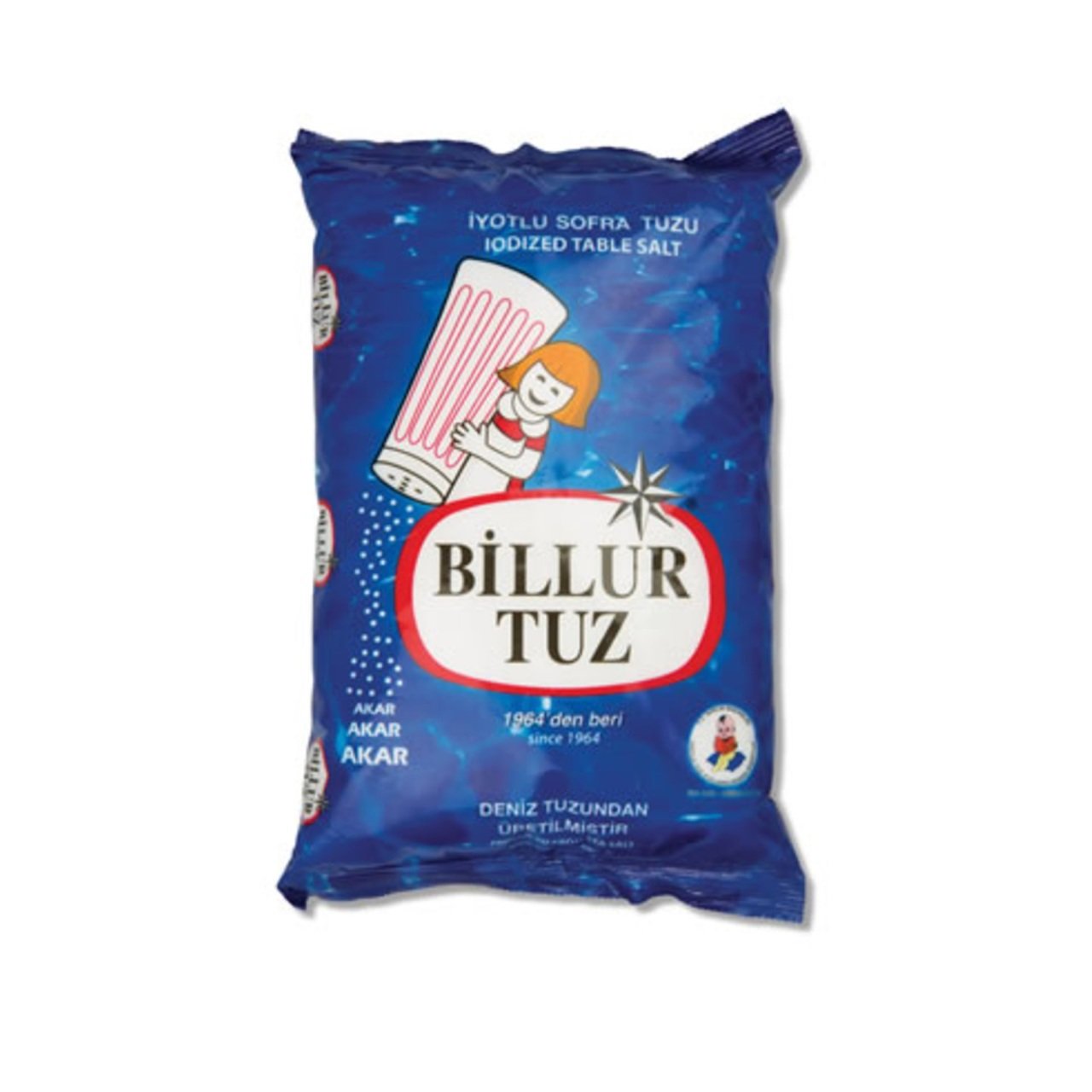 BİLLUR TUZ İYOTLU TUZ 750GR 1*30