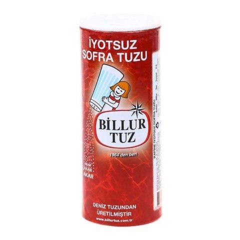 BİLLUR TUZ İYOTSUZ TUZLUKLU 250GR 1*12