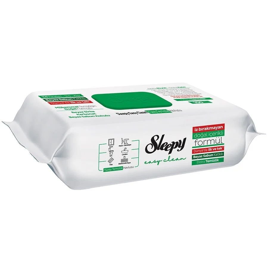 SLEEPY YÜZEY TEM.HAVL.100'LÜ BEYAZ SABUN KATKILI 1*12
