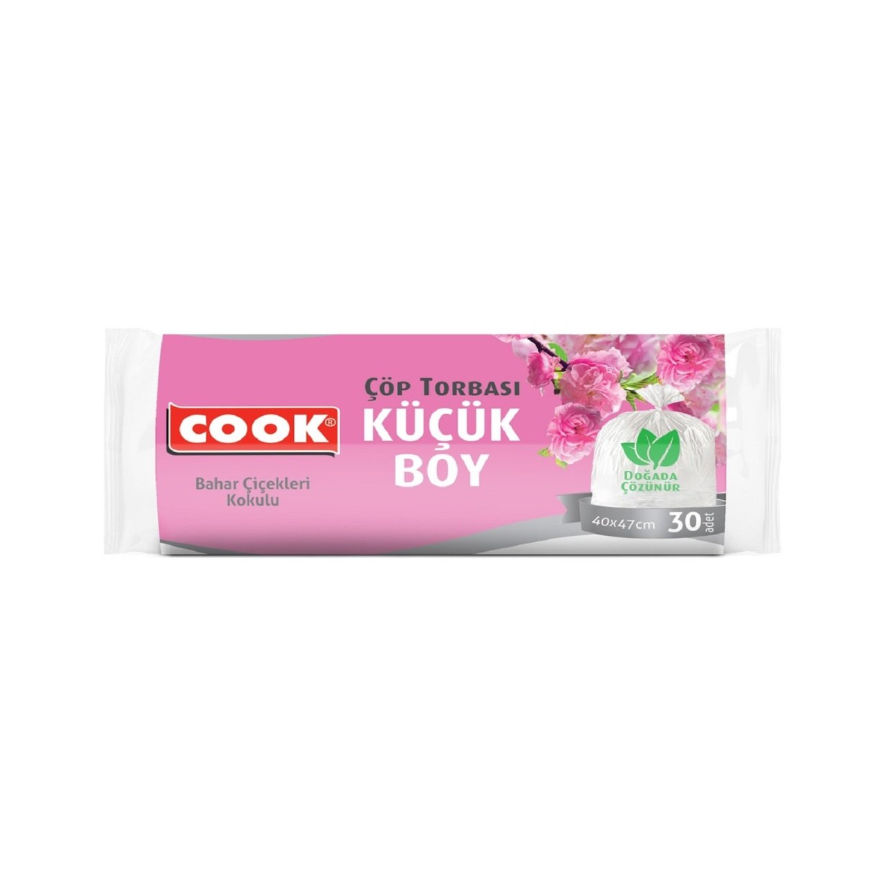 COOK ÇÖP POŞ.KOKULU BAHAR ÇİÇ.30LU KÜÇÜK 40X47CM 1*25