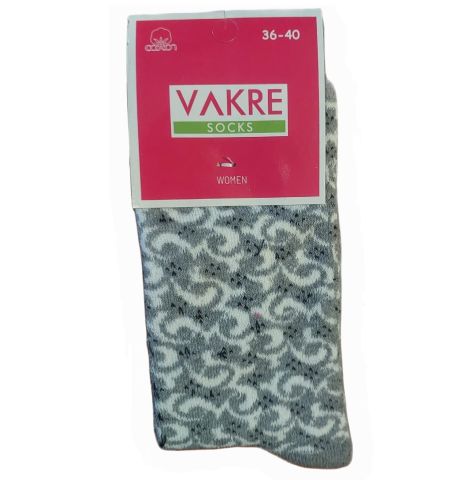 HELVACI ÇORAP BAYAN VAKRE HAVLU SOKET 36-40 1*12