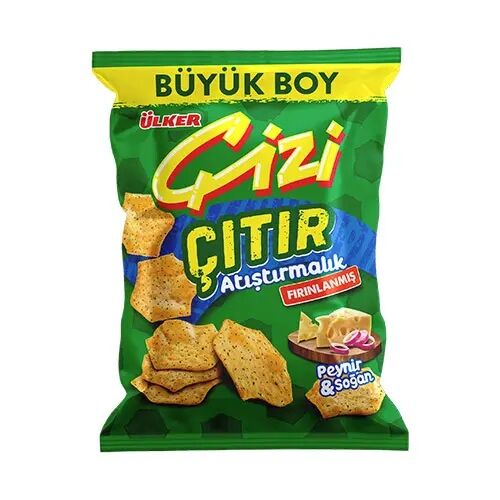ÜLKER B.KR.ÇİZİ ÇITIR PEYNİR&SOĞAN FIRINLANMIŞ 160GR 775-09 1*14