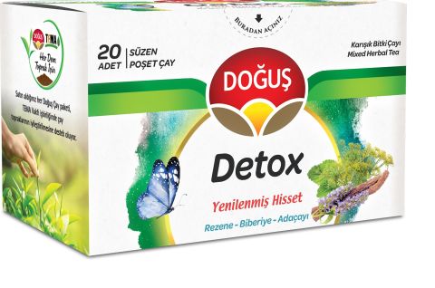 DOĞUŞ BARD.HİSSET DETOX REZENE- BİBERİYE- ADAÇAYI 20'Lİ 30G 1*12