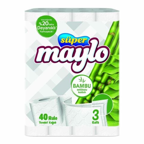 MAYLO TUV.KAĞIDI 40'LI BAMBU 3KAT 1*3