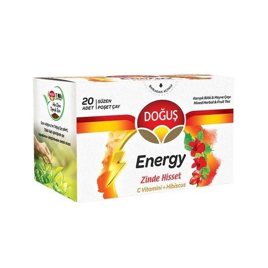 DOĞUŞ BARD.HİSSET ENERGY C VİTAMİNİ& HİBİSCUS 20'Lİ 40G 1*12