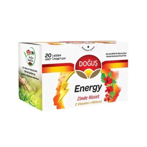 DOĞUŞ BARD.HİSSET ENERGY C VİTAMİNİ& HİBİSCUS 20'Lİ 40G 1*12