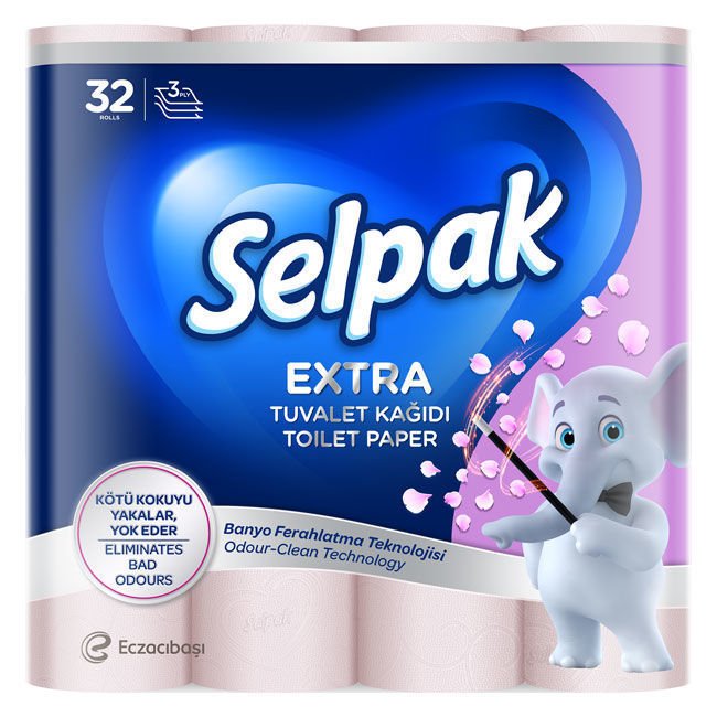 SELPAK TUVALET KAĞIDI 32'Lİ EXTRA 3KATLI PARFÜMLÜ1*3