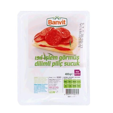 BANVİT SUCUK 400GR DİLİMLİ PİLİÇ 1*16