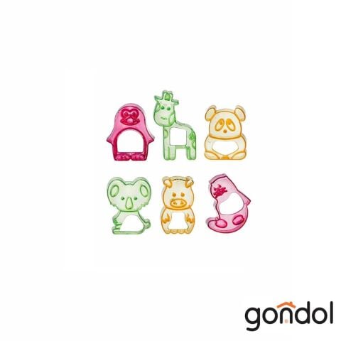 GONDOL KALIP BİSKÜVİ 6LI ANİMALS G250 1*48