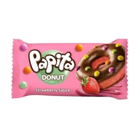 ŞÖLEN K.PAPİTA DONUT ÇİLEK SOSLU 40GR 1*24