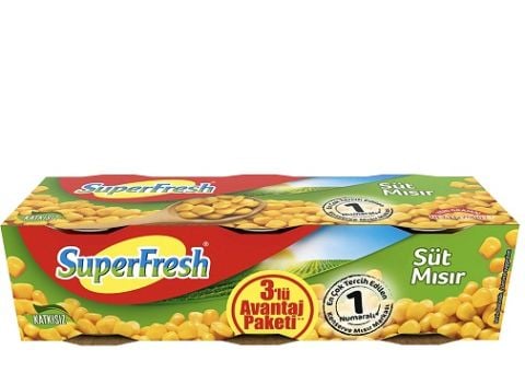 SÜPERFRESH K.MISIR 3'LÜ 3*200GR TNK 1*45