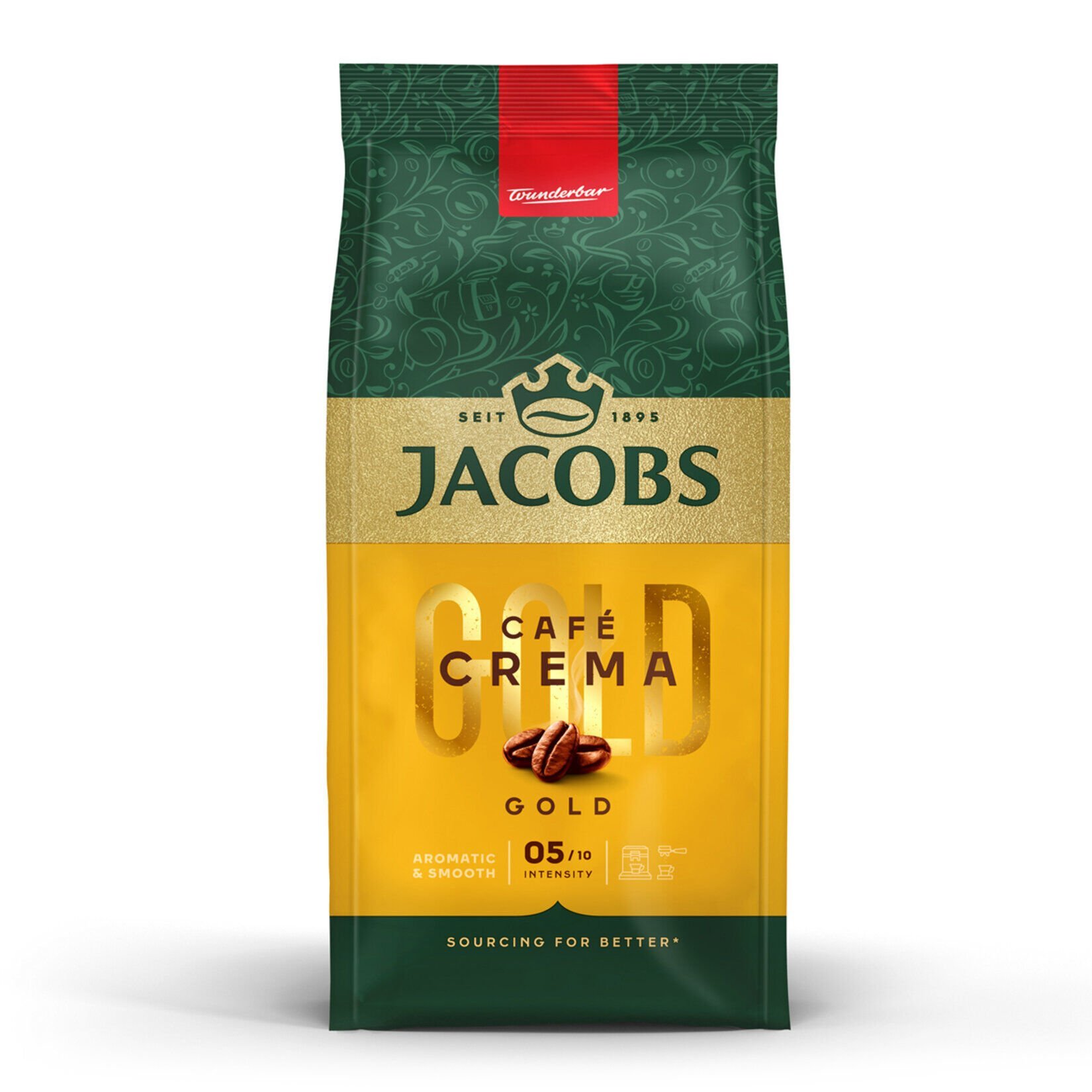 JACOBS GOLD 500G CREMA KAVRULMUŞ KAHVE ÇEKİRDEĞİ 1*6