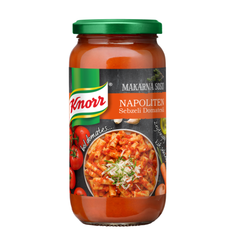 KNORR S. MAK.SOS.340GR CAM NAPOLİTEN SEBZELİ&DOMATESLİ 1*6