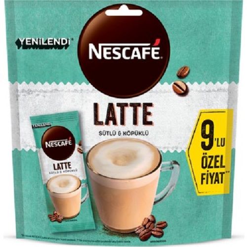 NESCAFE LATTE 9'LU PAKET SÜTLÜ&KÖPÜKLÜ 1*12