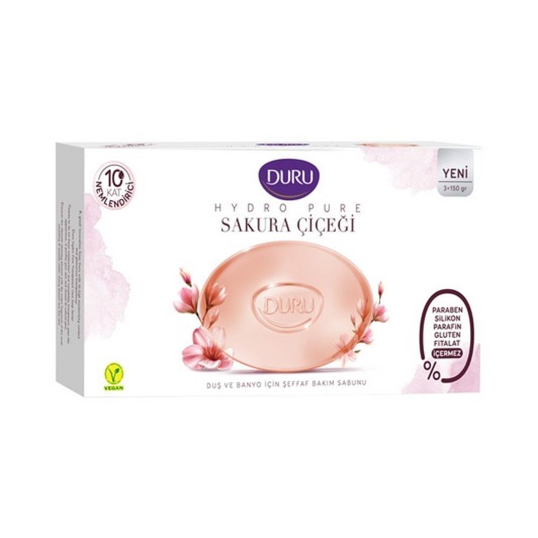 DURU SABUN 3*150G HYDRO PURE SAKURA ÇİÇEĞİ 1*18