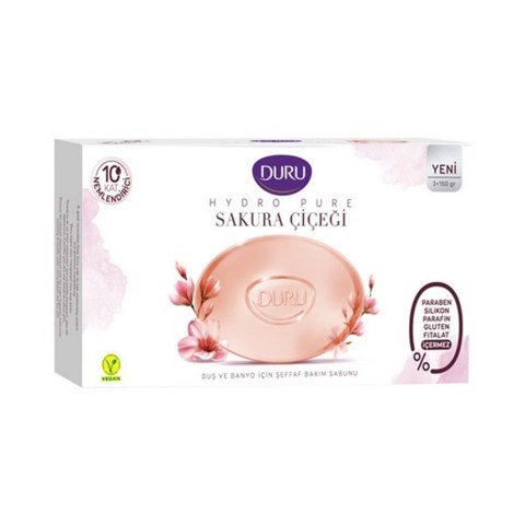 DURU SABUN 3*150G HYDRO PURE SAKURA ÇİÇEĞİ 1*18