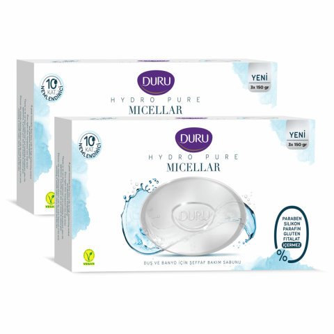 DURU SABUN 3*150G HYDRO PURE MICELLAR 1*18