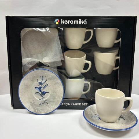 ZC.KERAMİKA 6'LI KAHVE SETİ 125 1*6  ÖZPORSELEN