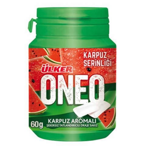ÜLKER S.ONEO ŞİŞE KARPUZ DRAJE 60GR 2279-05 DRAJE 1*12